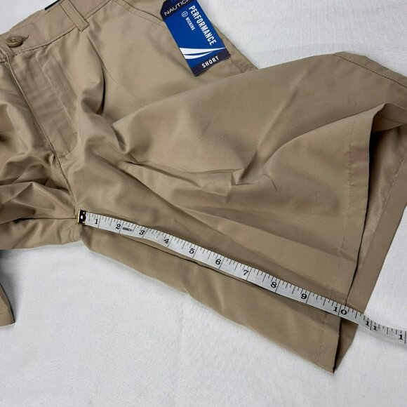 Nautica‎ Boys School Uniform Khaki Flat Front Shorts Adjustable Waist 18 Reg NWT - Picture 11 of 12